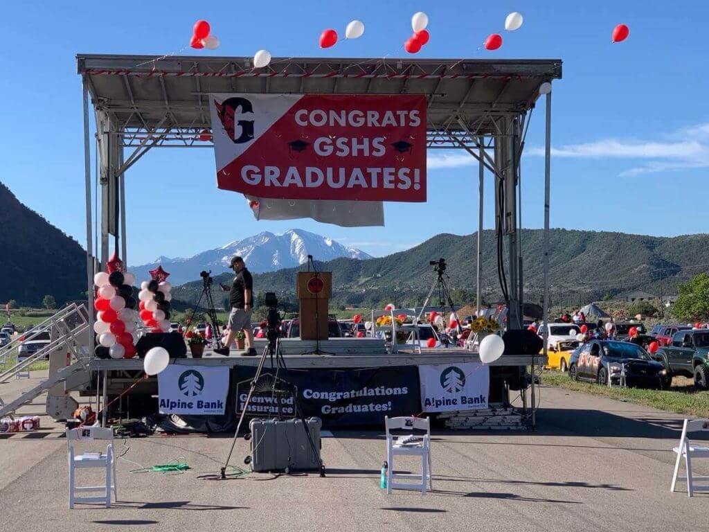 GSHS Graduation stage